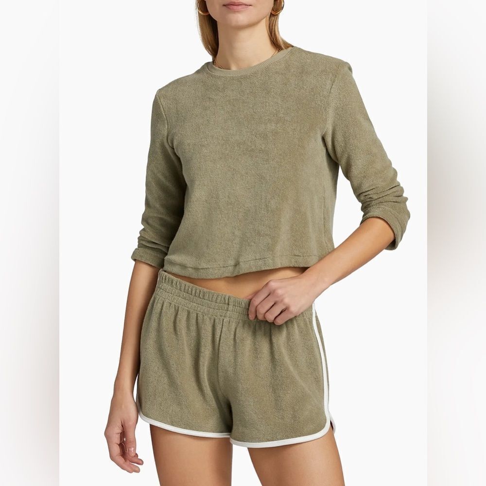 Re/done Cotton Terry Boxy-Fit T-Shirt
